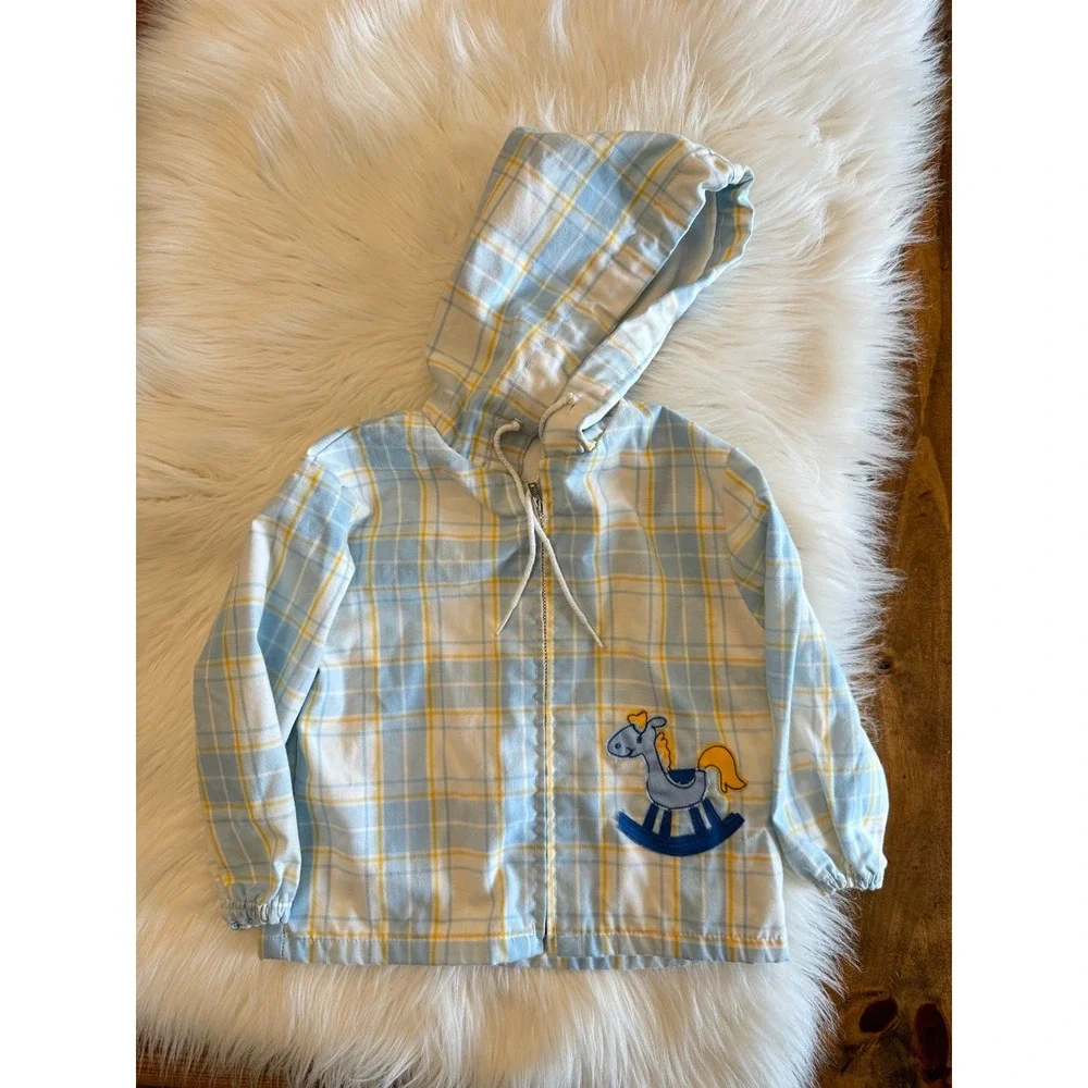 Vintage rocking horse jacket full zip 2t‎ fit